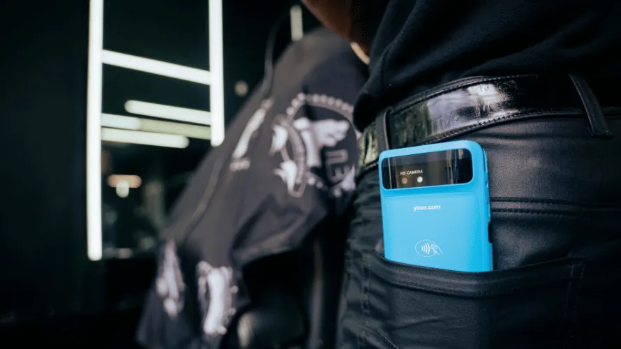mobile point of sale in a jeans pocket