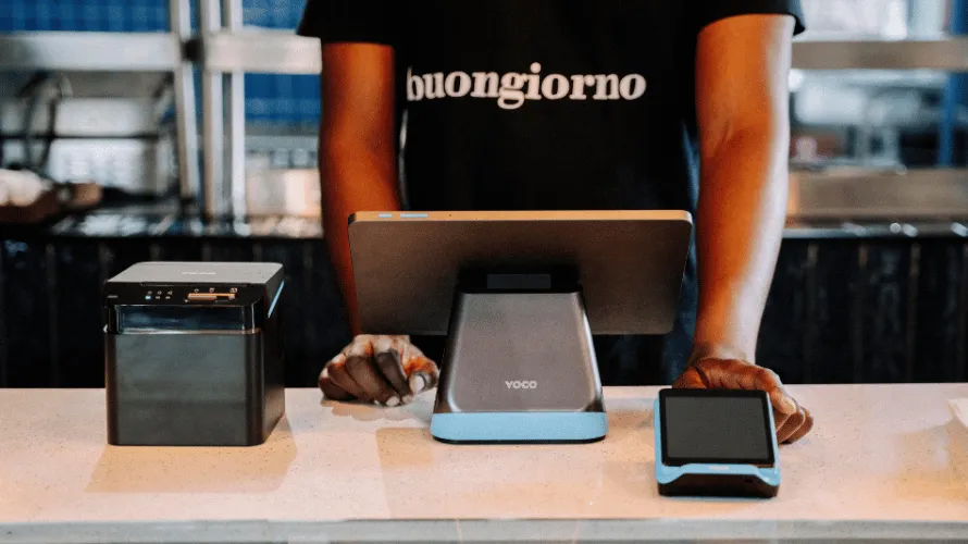 A point of sale system suited for a takeaways